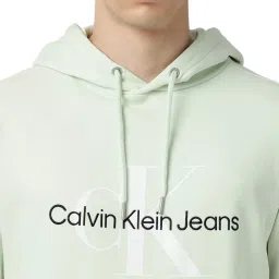 calvin klein jeans Calvin Klein Canary Green Logo Regular Fit Hoodies image 4