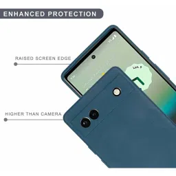 Sprig TPU Matte Back Cover for GOOGLE PIXEL 6A (Blue) image 4