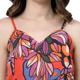 Melon by PlusS Orange Printed Midi Dress image 4
