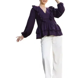 Melon by PlusS Purple Regular Fit Top image 4