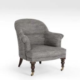 Fabindia Home Home Grey & Brown Mango Wood Cuddle Chair-picture-25
