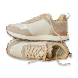 Ginger by Lifestyle Women's Beige Sneakers image 4