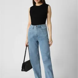 Van Heusen Blue Cotton Regular Fit Mid Rise Jeans image 4