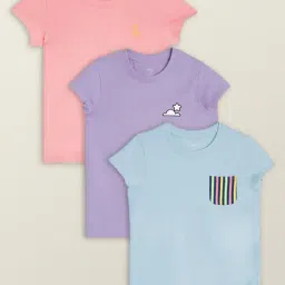 XY Life Kids Multicolor Cotton Printed T-Shirt (Pack of 3)-picture-16