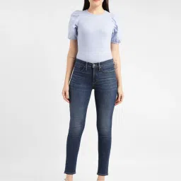 Levi's Blue Cotton Slim Fit Mid Rise Jeans image 4