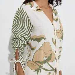 LOV by Westside Off-White Floral Printed Blouse image 4
