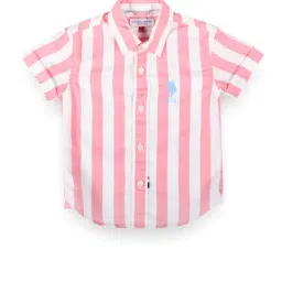 U.S. Polo Assn. Boys Pink Striped Shirt-picture-39