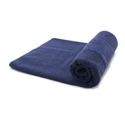 Pure Home and Living Blue Cotton Sheared Bath Towel image 4