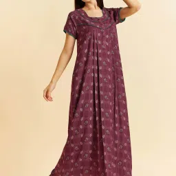 Sweet Dreams Purple Printed Nighty image 4