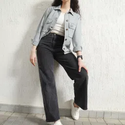 Hubberholme Blue Cotton Regular Fit Shaket image 4