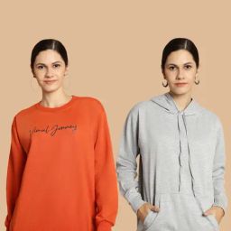 Vimal Jonney Rust & Grey Printed Sweatshirt - Pack Of 2-picture-22