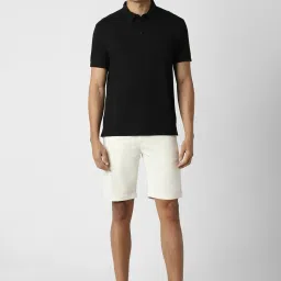 Peter England Cream Cotton Regular Fit Printed Shorts image 4