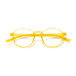 Opium Lightweight Stylish Yellow Round Unisex Optical Frames image 4