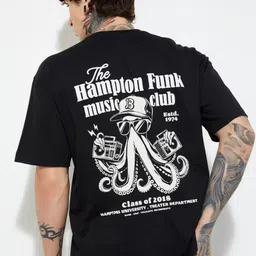 max Men Graphic Printed Round Neck Pure Cotton T-shirt-image-94