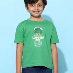 Tales & Stories Kids Green Cotton Printed T-Shirt-picture-32
