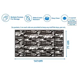 The Furnishing Tree Grey Printed Refrigerator Cover image 2