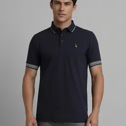 SIMON CARTER LONDON Men Polo Collar Slim Fit T-shirt-picture-29