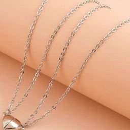 J.S ENTERPRISES Unisex Stainless Steel Heart Shaped Pendant with Chain-picture-34