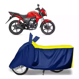 Auto Pearl Bike Cover for Honda CB Twister (Yellow & Blue)-picture-33