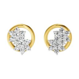 Sparkles Lab Grown Diamond 14k (585) Yellow Gold Earrings for Women-picture-42