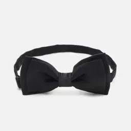 Peter England Black Solid Bow Tie-image-79