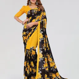 Moda Rapido Women Floral Poly Georgette Saree-image-49