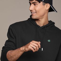 WROGN Solid Hooded Pullover Sweatshirt-picture-25