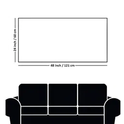 nestroots Yellow & White Horses Printed Canvas Painting Wall Art image 2