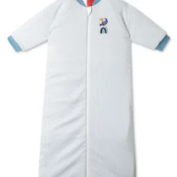 Snugtime Yarn Dyed Stripe Long Sleeve Padded Baby Sleeping Bag-Blue|Baby Sleep Sack|Soft Cotton Fabric|TOG Rating of 3.0|Ideal for Boys of age 18-24 Months-picture-23