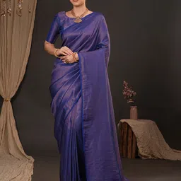 Mitera Woven Design Silk Blend Kanjeevaram Saree-image-36
