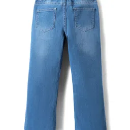 Pine Kids Denim Woven Full Length Washed Jeans - Light Blue image 2