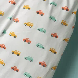 Ollypop Sinker Knit Full Length Lounge Pant With Car Print - White image 3