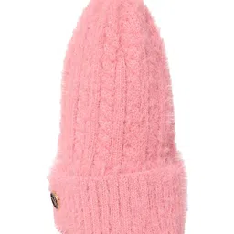 Kid-O-World Solid Self Designed Cap -  Light Pink image 4