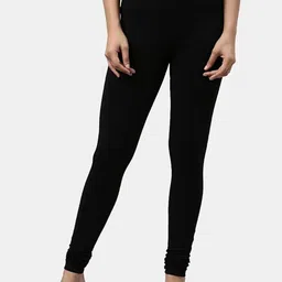 Tik Tok WEARS Girls Black Churidar Length Leggings image 3