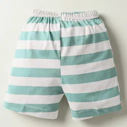 Zero Male Half sleeves Sinker Tshirt and Bottomwear D.Green & Stripe XL image 5