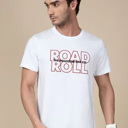 Roadster Typography Printed Round Neck Pure Cotton T-Shirt-picture-19