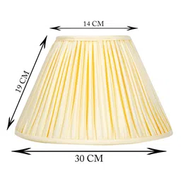 Lampenschirm India Cream Coloured Cotton Frustum Shaped Lampshade image 3