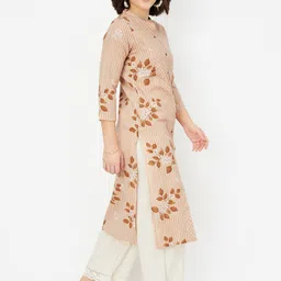 max Women Geometric Flared Sleeves Pathani Kurta image 5