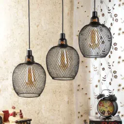 DecorativeRay Black Hanging Light - Set of 1 image 3