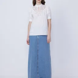 Cover Story White Self Design Top image 4