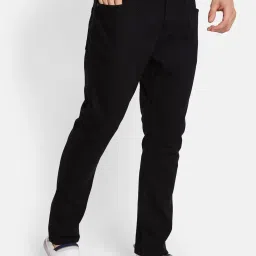 Octave Black Cotton Regular Fit Jeans image 4