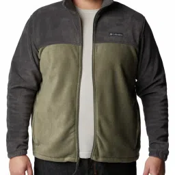 Columbia Grey Regular Fit Colour Block Sports Jacket image 4