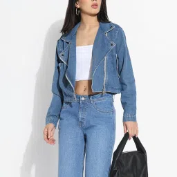 showoffff Showoff Blue Regular Fit Jacket image 4