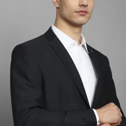 Allen Solly Black Slim Fit Blazer image 4