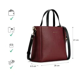 Fastrack Life Edit Cherry Textured Small Satchel image 4