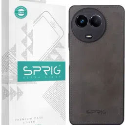 Sprig Matte Leather Back Cover for REALME 11 5G (Grey)-picture-10