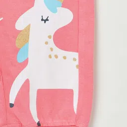 Fame Forever by Lifestyle Kids Pink Cotton Casual Track Pants image 4