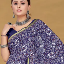 Anouk Floral Printed Pure Cotton Saree image 5