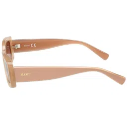 SCOTT Brown Rectangular UV Protection Unisex Sunglasses image 4