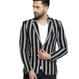 Global Republic Black Striped Coat-image-14